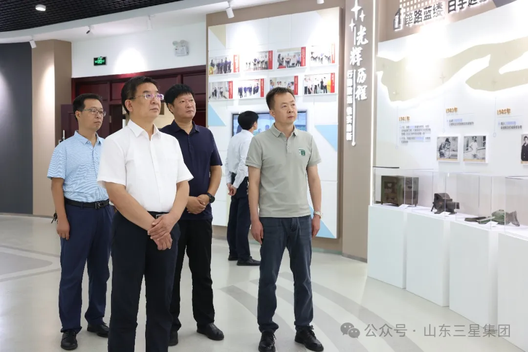 鄒平市農(nóng)業(yè)農(nóng)村局黨組書記、局長王奎一行來山東三星集團(tuán)調(diào)研